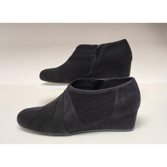 IMPO Ginette Pointed Toe Women's Wedge Heel Bootie Shoes Size 6.5W - Picture 3 of 9